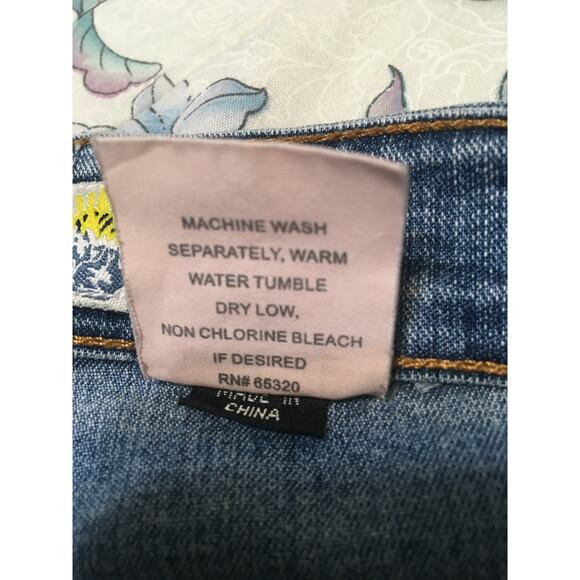 Moto Blues The Collection Flare Jeans with Beautiful Butterfly Applique 17/18 - Picture 7 of 7